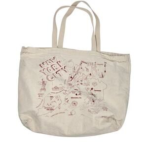 Maptote New York City Canvas Tote Bag Reusable School Work Bag 5 Boroughs